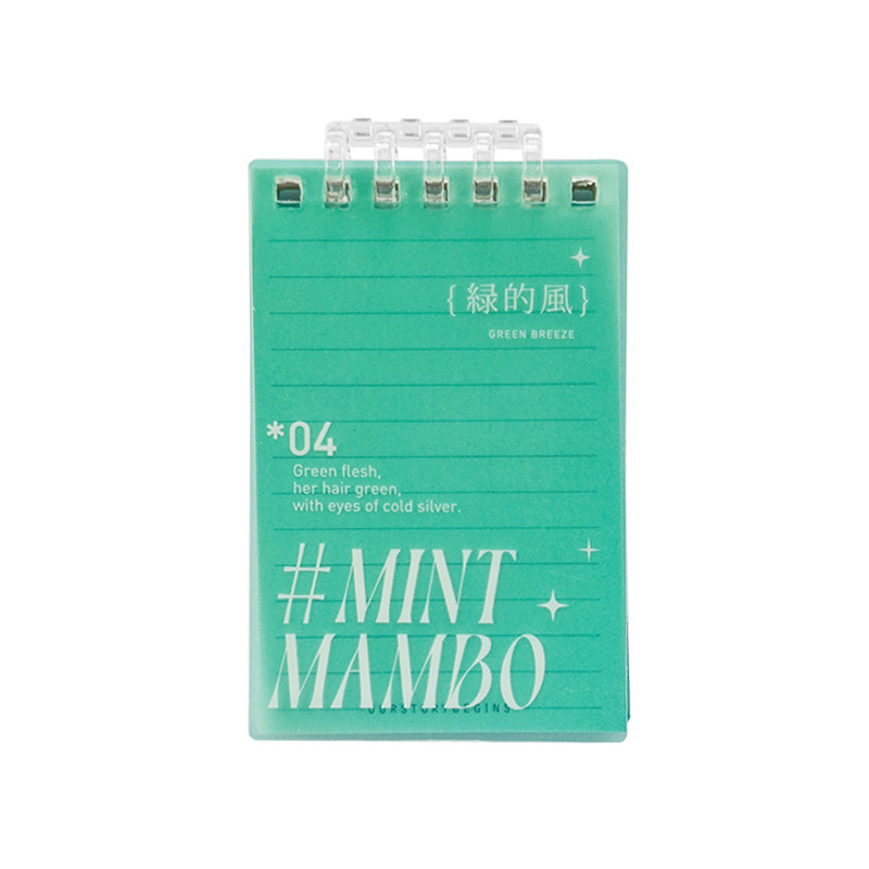 A7 džepna bilježnica s preklopnom spiralom, 80 stranica, format A7, prijenosni studentski bilježnik