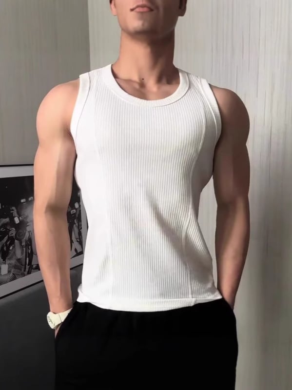 Sportska vesta, prilagodljiv kroj, jednobojna mješavina pamuka, 70% pamuka, ljeto