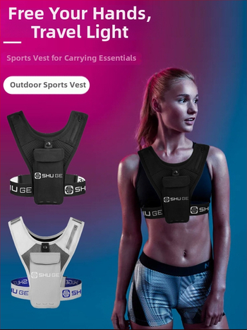 Reflektirajuća running vesta, prozračna, brzo se suši, Lycra Spandex 95% – Unisex