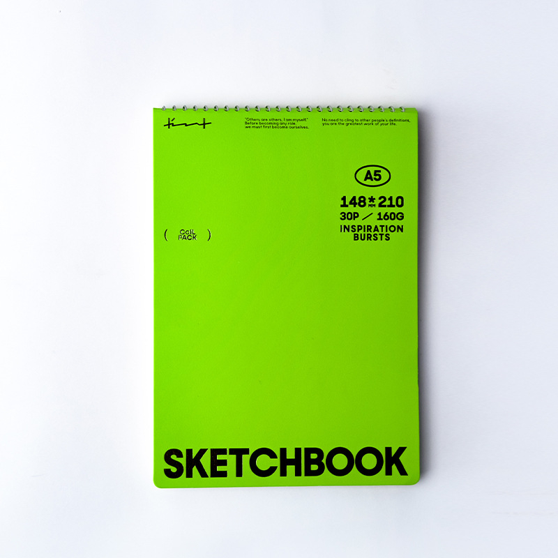 Bilježnica – Sketch serija, poluotvorenа spiralna veza, prijenosna, 30 stranica, papir 160 g/m²