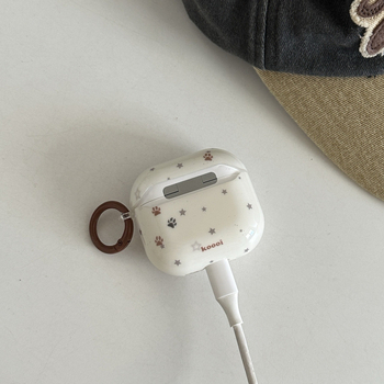 Carcasă TPU pentru Apple AirPods cu design labă de pisică — acoperire completă, turnare prin injecție, compatibilă cu AirPods