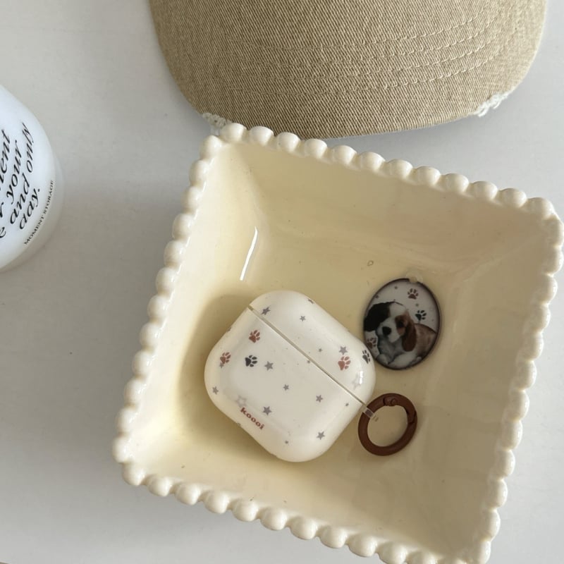 Carcasă TPU pentru Apple AirPods cu design labă de pisică — acoperire completă, turnare prin injecție, compatibilă cu AirPods