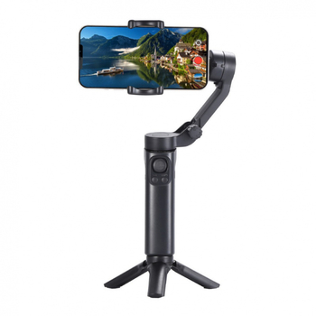 Stabilizator pliabil pentru telefon cu trei axe, ABS corp, 720° vertical, 720° orizontal, 400 g, autonomie baterie 3–5 ore