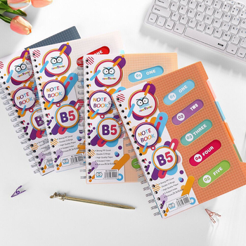 SUNNYSMLIE spiralno povezana bilježnica, 120 stranica, 65 gsm papir, mogućnost prilagodbe