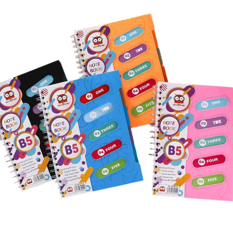 SUNNYSMLIE spiralno povezana bilježnica, 120 stranica, 65 gsm papir, mogućnost prilagodbe