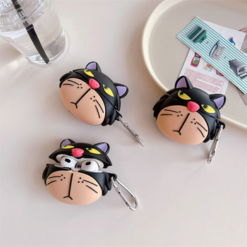 Zaštitno kućište Tsundere Lucifer za AirPods Pro 3 s karikaturalnom mačkom, kompatibilno s generacijama 2/3/4