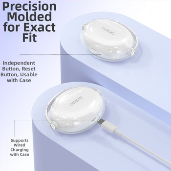 Prozirna Bluetooth zaštitna futrola za Oppo Enco X3 i Enco Air4 Pro slušalice