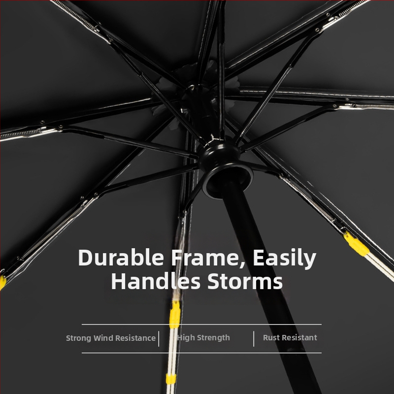 Automatski sklopivi kišobran za sunce i kišu, UV zaštita UPF>50, vinilna navlaka, 8 čeličnih rebara, automatsko otvaranje i zatvaranje