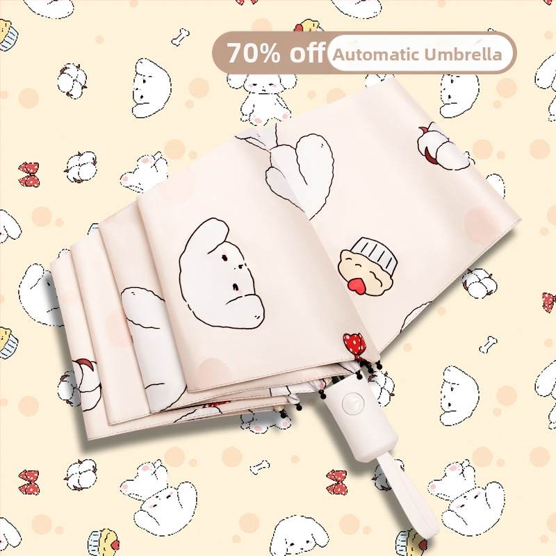 Automatski sklopivi kišobran za sunce i kišu, UV zaštita UPF>50, vinilna navlaka, 8 čeličnih rebara, automatsko otvaranje i zatvaranje