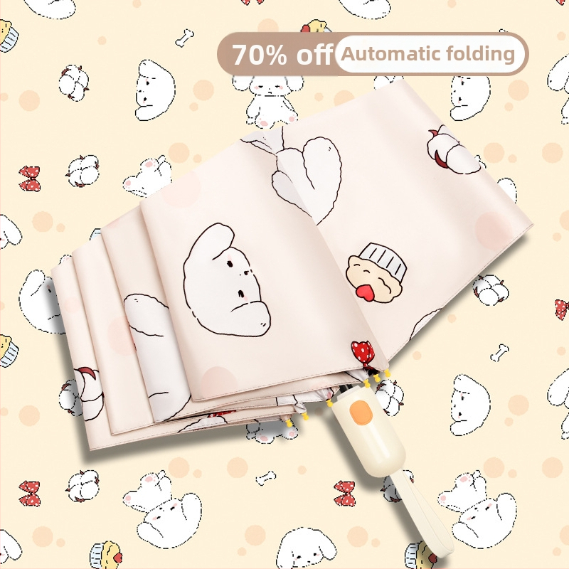 Automatski sklopivi kišobran za sunce i kišu, UV zaštita UPF>50, vinilna navlaka, 8 čeličnih rebara, automatsko otvaranje i zatvaranje