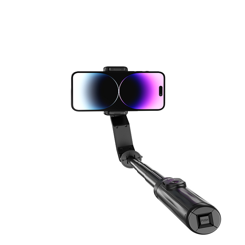 Yolans Q31 αντιδονητικός φορητός σταθεροποιητής για κινητό τηλέφωνο, selfie τρίποδο με κοντάρι — ABS + ατσάλι, συμβατός με όλα τα κινητά, περιστροφή κάθετα 90°, περιστροφή οριζόντια 90°, όριο περιστροφής 270°