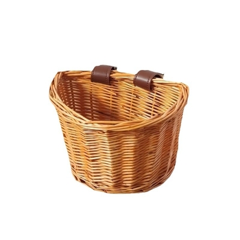D-oblik košara za bicikl od pletene trstike, marka Finger Willow, model 32, materijal: pleteni trst, stil: moderna jednostavnost, pakiranje: 120 kom.