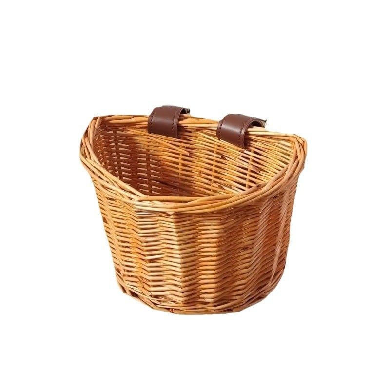 D-oblik košara za bicikl od pletene trstike, marka Finger Willow, model 32, materijal: pleteni trst, stil: moderna jednostavnost, pakiranje: 120 kom.