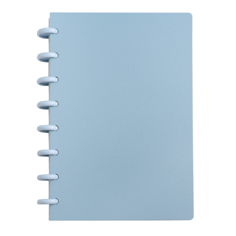 Bilježnica s gumbom u obliku gljive, s slobodnim listovima, PP korica, papir 100 g, 100–200 stranica