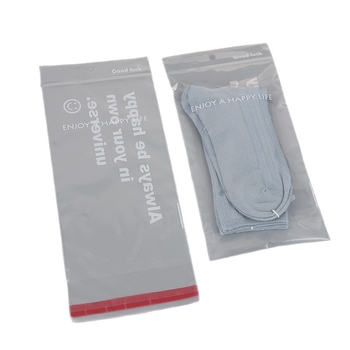 PE ziplock vrećica za pakiranje čarapa, prozirna, duljina brtvljenja 4.5, tolerancija 3 mm