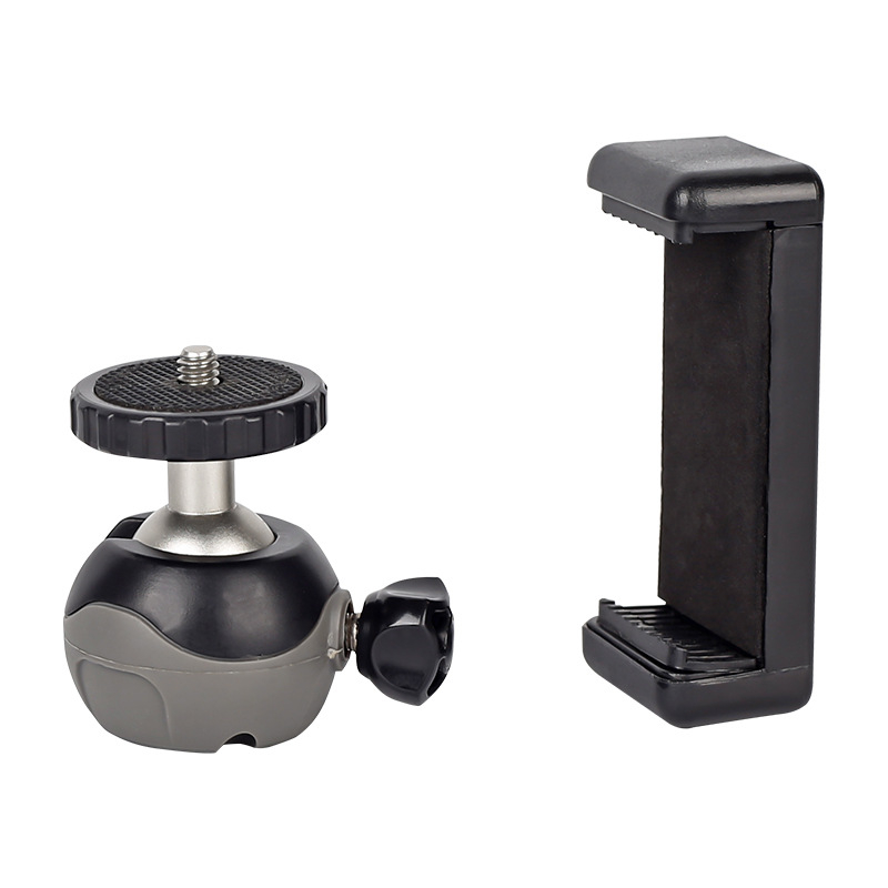 Φορητός φωτογραφικός τρίποδας με χειροκίνητο σταθεροποιητή για smartphone ή mirrorless κάμερα, ABS, 360° οριζόντια και κάθετη περιστροφή, βάρος 59 g