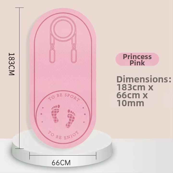 Podložka na skákanie lanom so zvukovou izoláciou a protišmytovou plochou, TPE joga podložka, hmotnosť 500–700 g, hrúbka 8/10/15 mm
