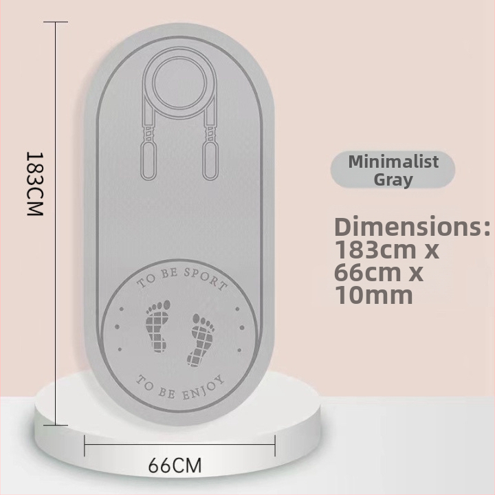Podložka na skákanie lanom so zvukovou izoláciou a protišmytovou plochou, TPE joga podložka, hmotnosť 500–700 g, hrúbka 8/10/15 mm