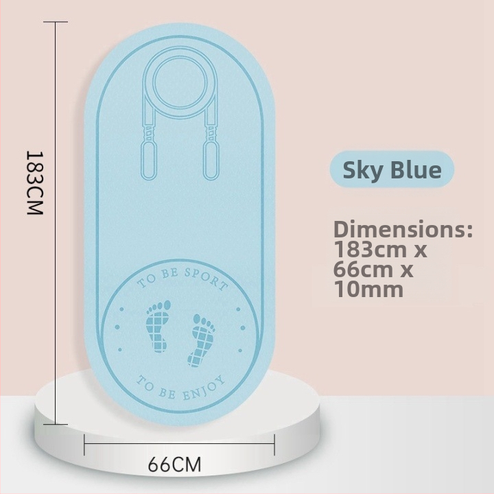 Podložka na skákanie lanom so zvukovou izoláciou a protišmytovou plochou, TPE joga podložka, hmotnosť 500–700 g, hrúbka 8/10/15 mm