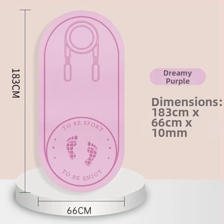 Podložka na skákanie lanom so zvukovou izoláciou a protišmytovou plochou, TPE joga podložka, hmotnosť 500–700 g, hrúbka 8/10/15 mm