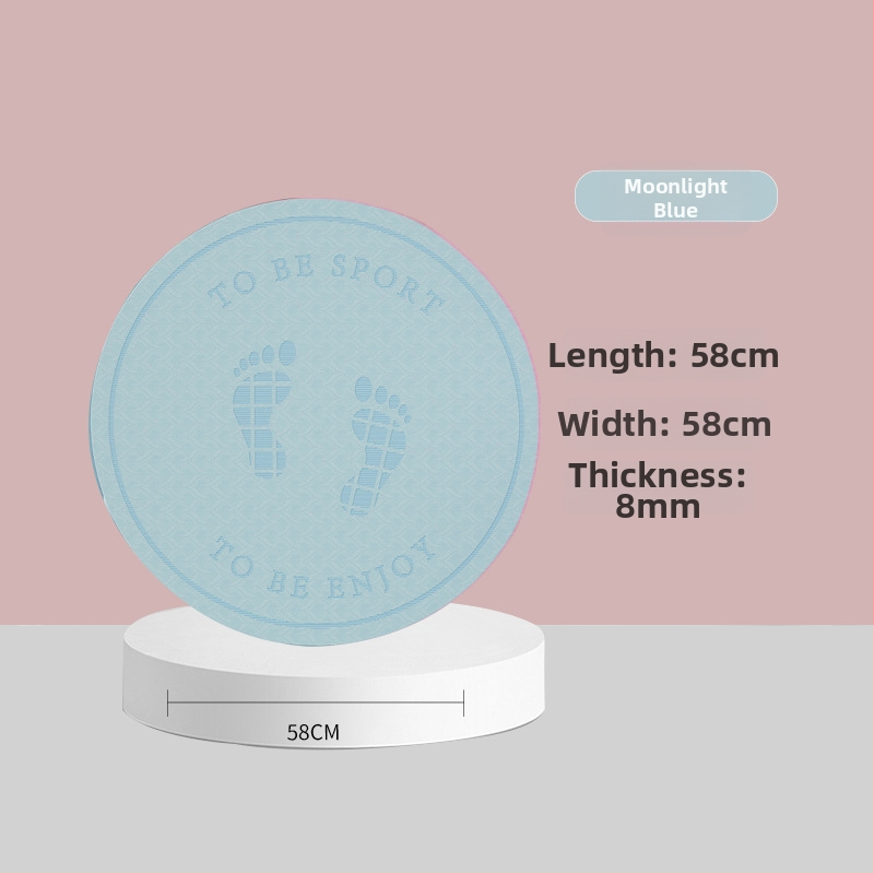 Podložka na skákanie lanom so zvukovou izoláciou a protišmytovou plochou, TPE joga podložka, hmotnosť 500–700 g, hrúbka 8/10/15 mm