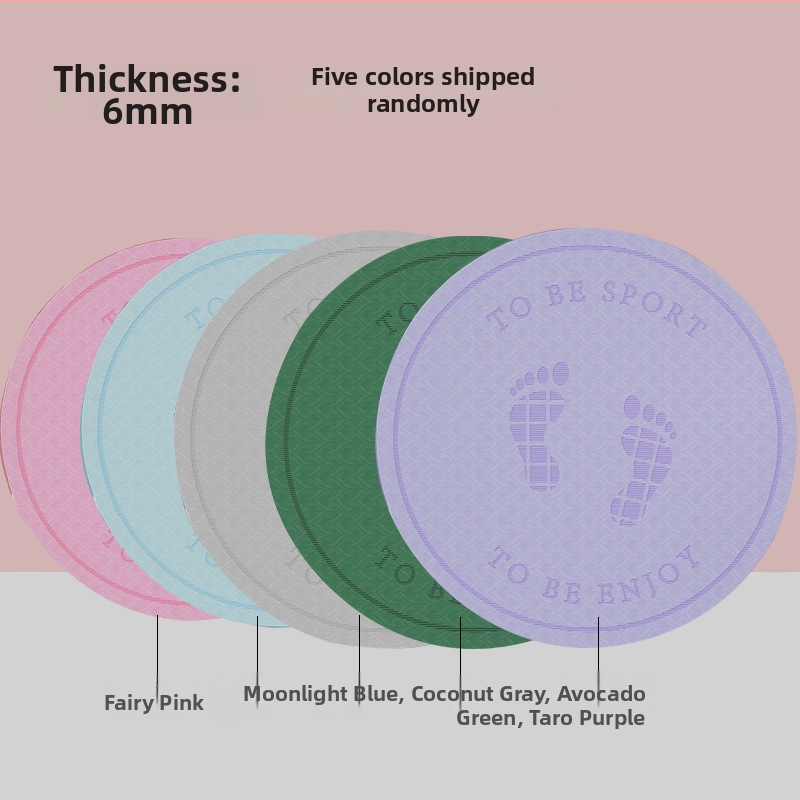 Podložka na skákanie lanom so zvukovou izoláciou a protišmytovou plochou, TPE joga podložka, hmotnosť 500–700 g, hrúbka 8/10/15 mm
