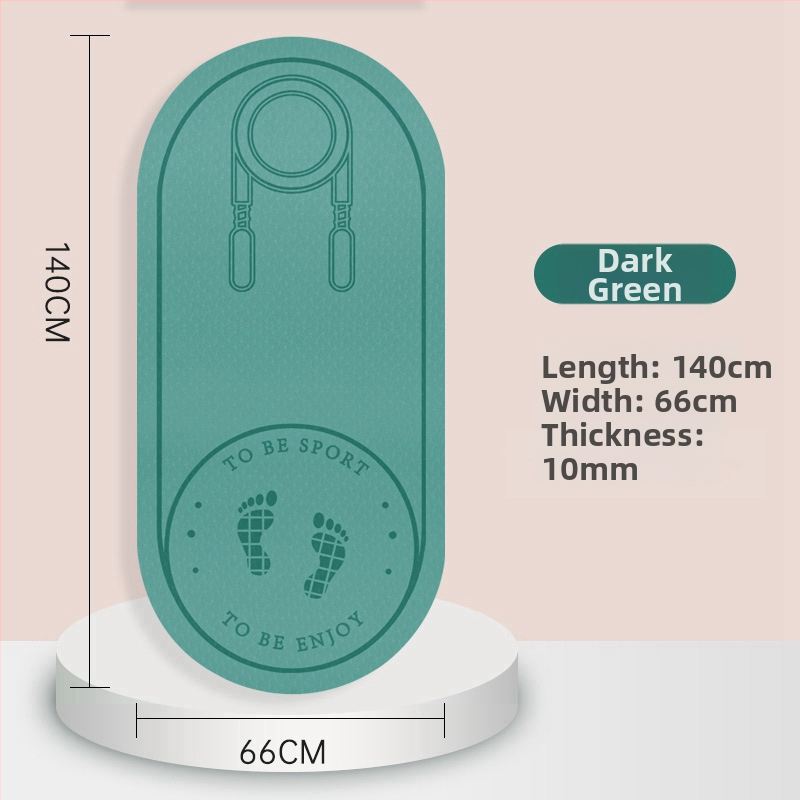 Podložka na skákanie lanom so zvukovou izoláciou a protišmytovou plochou, TPE joga podložka, hmotnosť 500–700 g, hrúbka 8/10/15 mm
