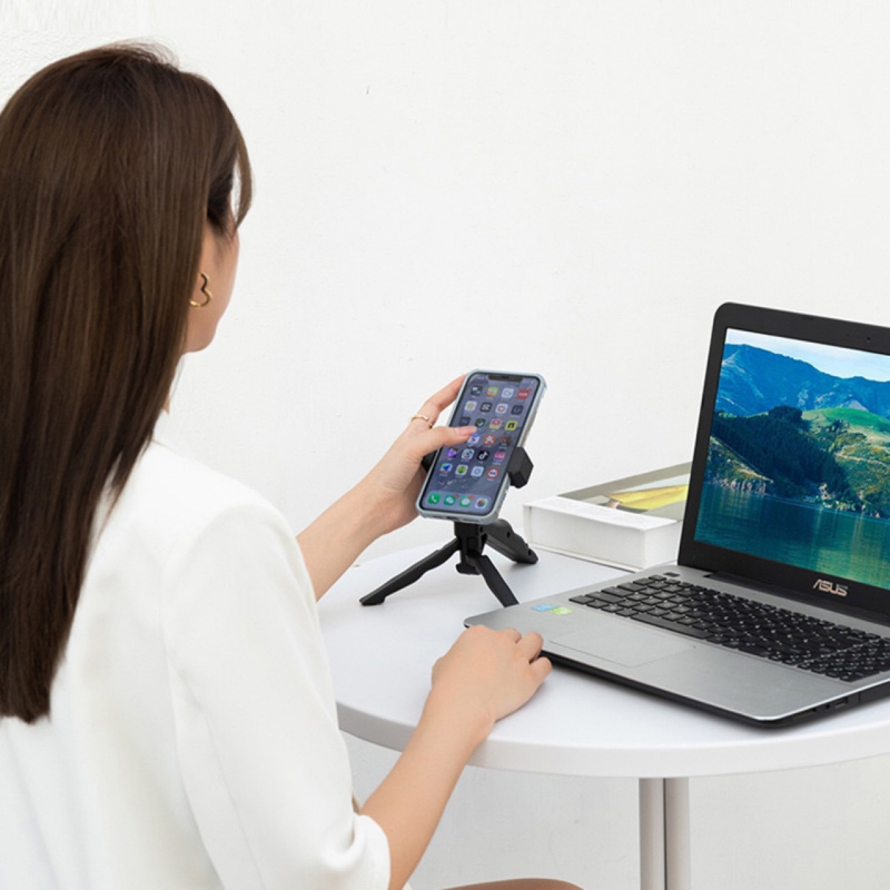 Πολυλειτουργικό στήριγμα κινητού με φορητό επιτραπέζιο τρίποδο και γκίμπαλ σταθεροποιητή για φωτογραφίες, βίντεο και ζωντανές μεταδόσεις