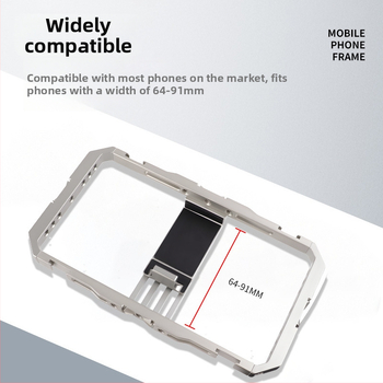 Stabilizator za mobitel s dvostrukim držašima, aluminijska legura, model BF-01B, Domineering, nosivost 2-5 kg