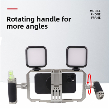Stabilizator za mobitel s dvostrukim držašima, aluminijska legura, model BF-01B, Domineering, nosivost 2-5 kg
