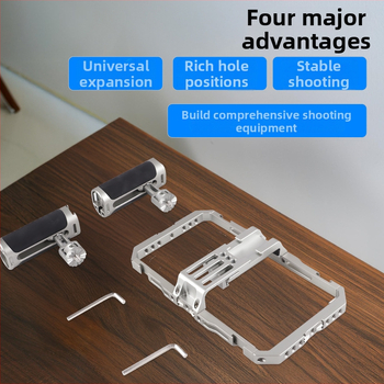 Stabilizator za mobitel s dvostrukim držašima, aluminijska legura, model BF-01B, Domineering, nosivost 2-5 kg