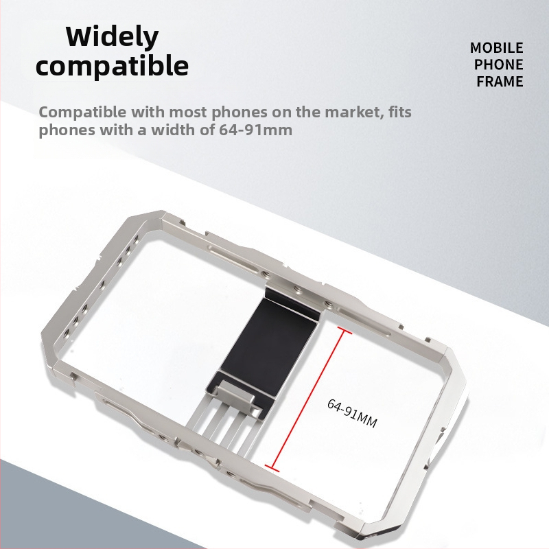 Stabilizator za mobitel s dvostrukim držašima, aluminijska legura, model BF-01B, Domineering, nosivost 2-5 kg