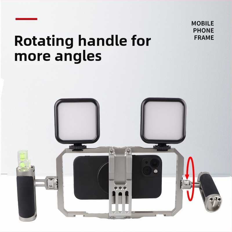 Stabilizator za mobitel s dvostrukim držašima, aluminijska legura, model BF-01B, Domineering, nosivost 2-5 kg