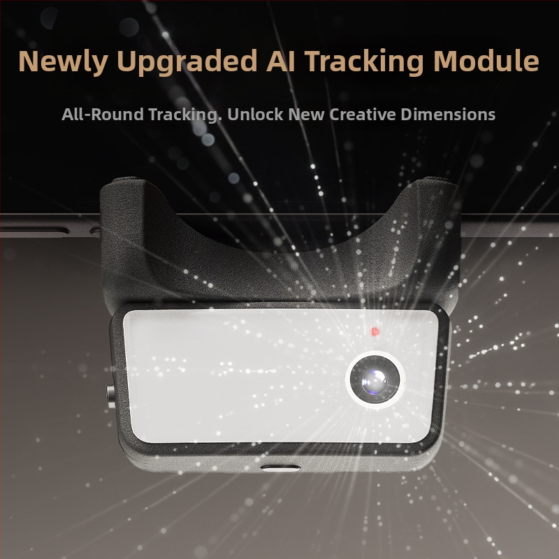 Funsnap Capture Cm9-ai мобилен гимбал за телефон – 3-осен стабилизатор, 360° въртене, Bluetooth, дистанционно, Cm9-ai версия за стриймване на живо на открито
