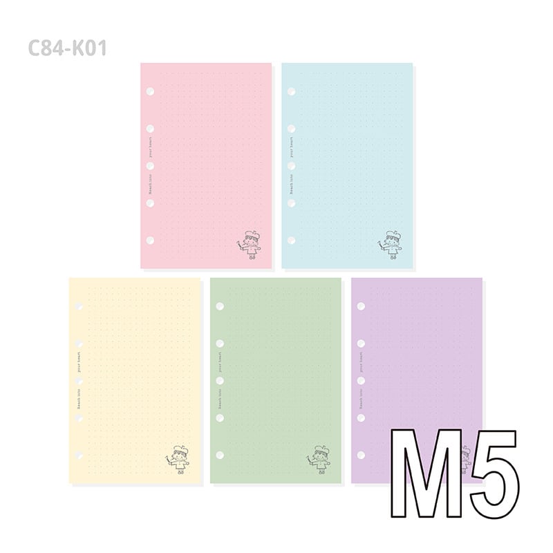 Рефил за тетрадка със специална хартия, стил карикатура, IP: изкуство и културно творчество