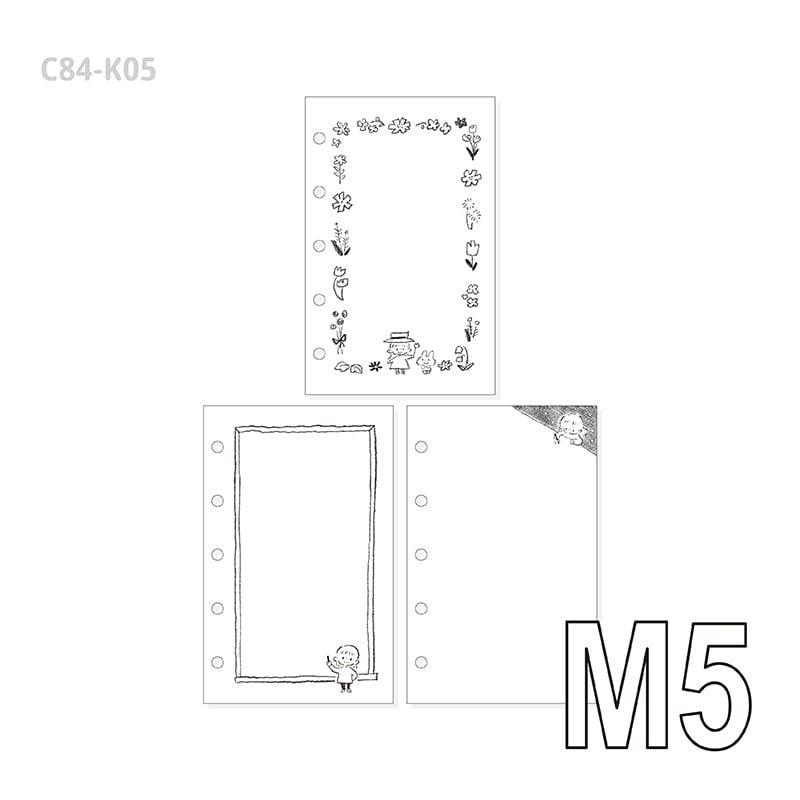 Рефил за тетрадка със специална хартия, стил карикатура, IP: изкуство и културно творчество