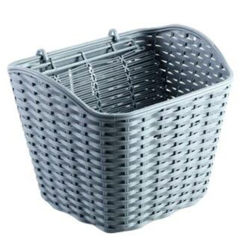 Plastična plava košarica za bicikl, vodootporna, bez poklopca