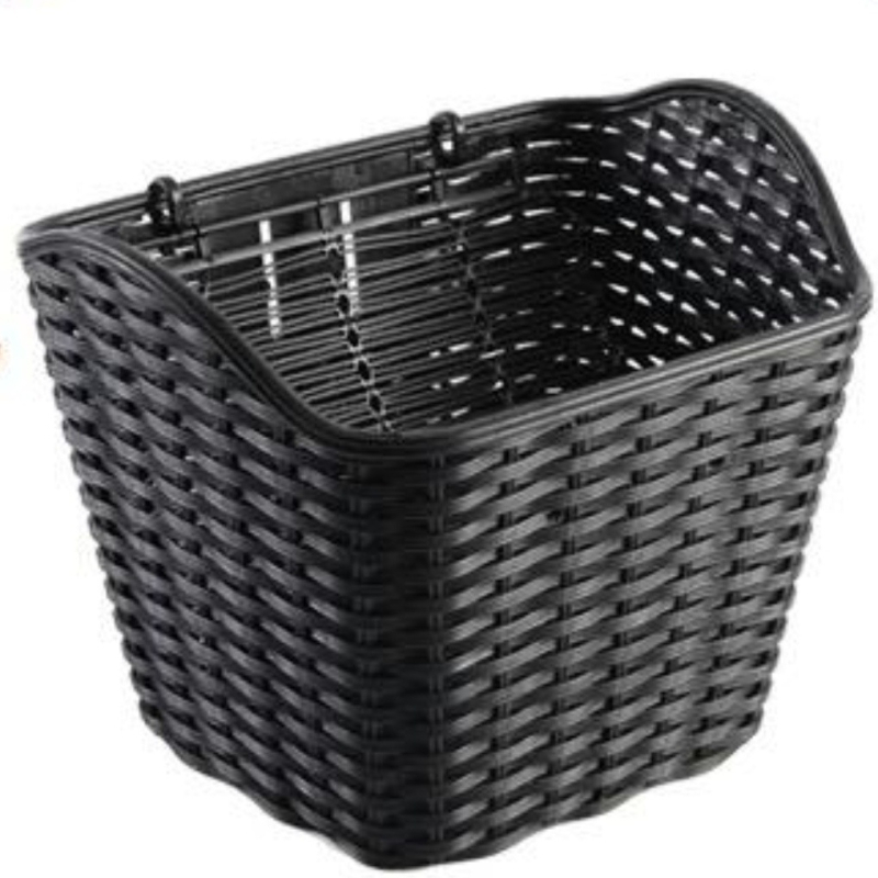 Plastična plava košarica za bicikl, vodootporna, bez poklopca