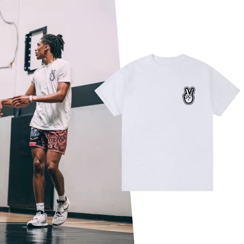 Muški T-shirt kratkih rukava u američkom stilu, bazni sloj za košarku, mrežasti brzo sušeći prozračni sportski top za ljeto.