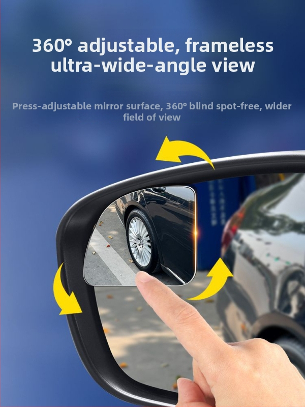 McLallen 360° kruhový spätný zrkadlo pre auto – pomocné zrkadlo pre slepú zónu, ultra jasné