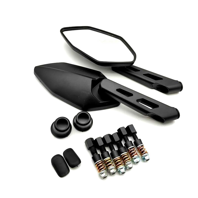 Motorkerékpár és robogó visszapillantó tükör, ABS ház, négyszögletes tükör, JB-Mirror 123