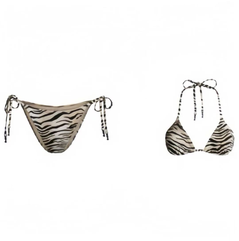 Ženski bikini top s leopard uzorkom - bez leđa, bez rukava, tkanina najlon 80%, 180 g