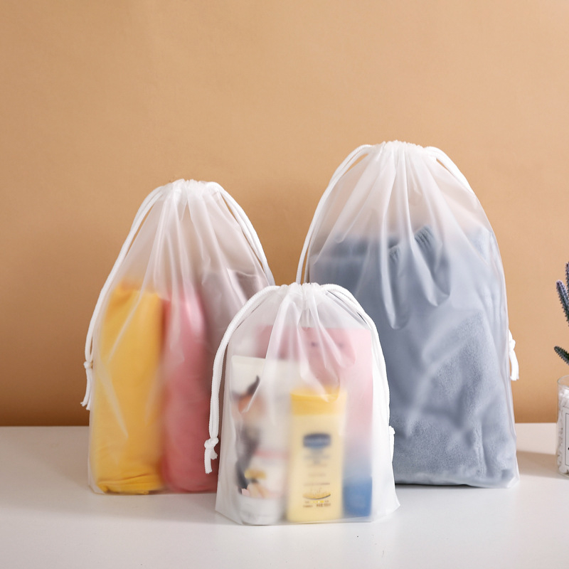 Torba za pohranu s vezicama za odjeću i obuću, PEVA materijal, dvostruka debljina 16, Jinlu