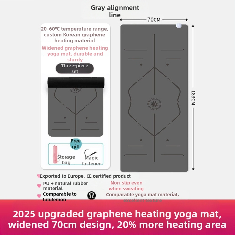 Jóga podložka Graphite Carbon s PU povrchom, hrúbka 60, hmotnosť 5500