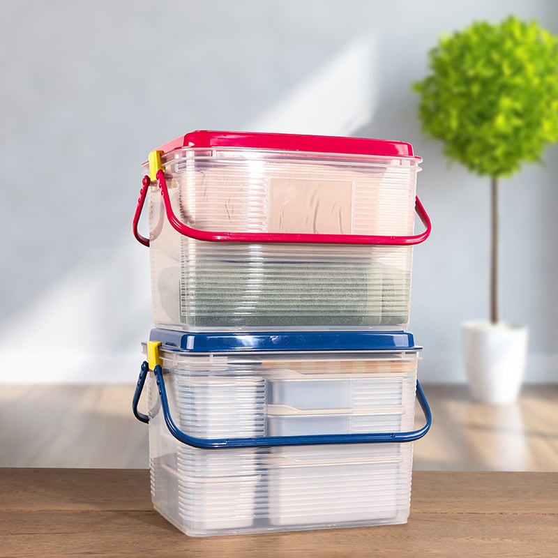 Prijenosna PP plastična kutija za skladištenje, 20–30 L, otporna na prašinu, višenamjenska, model CL8012