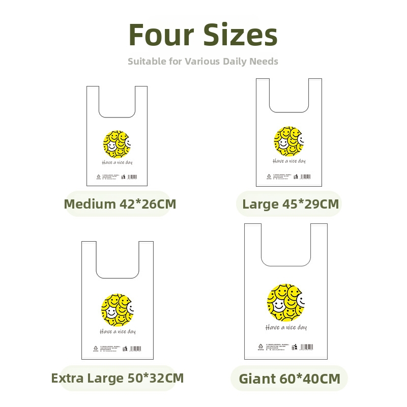 Sodolike taška v štýle vesty so smajlíkom pre všeobecné balenie