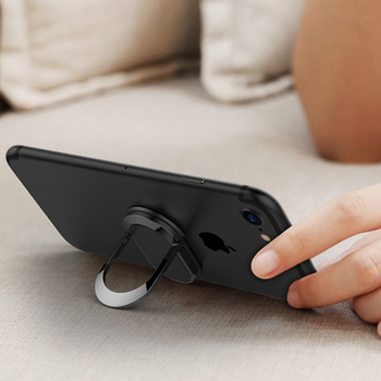 Suport metalic pentru telefon cu inel, model xk01, rotire de 360°, suport magnetic auto
