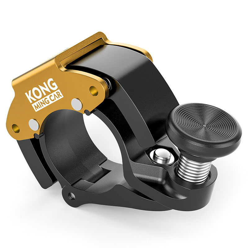 Claxon pentru bicicletă ROCES KONG-280, aliaj de aluminiu, design mini ascuns, destinat MTB și bicicletelor de drum