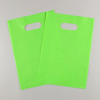 Geantă cu patru degete, deschidere plată, din plastic, personalizată cu logo, pentru ambalare cadouri, pentru cumpărături în magazinul de haine