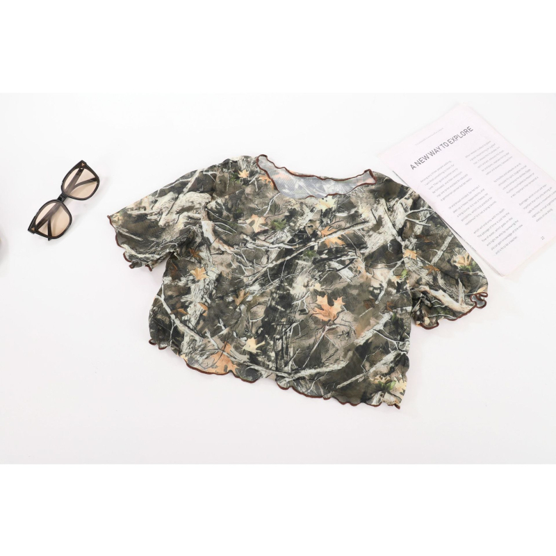 Set bikini pentru femei – imprimeu floral, fără mâneci, slip tip briefs, cu pernă pentru bust, material poliester, căptușeală din spandex